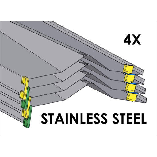 (CUSMA form attached) Rakabot Titan 4x shelves of 47 inches wide STAINLESS 304 #4