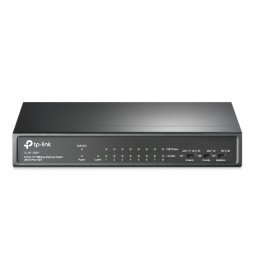 9-Port Unmanaged Switch with 8 PoE  Ports