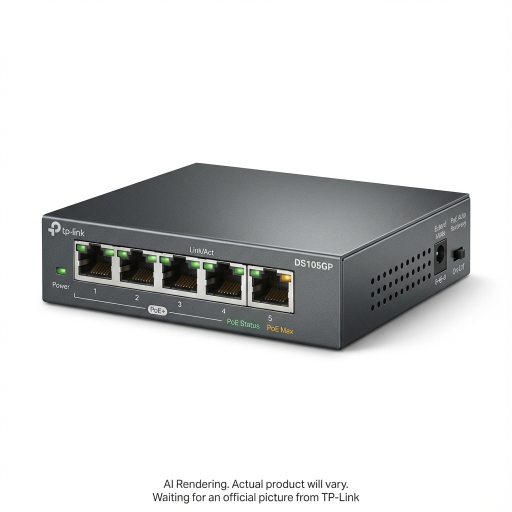 Omada 5-Port Gigabit Desktop Switch with 4-Port PoE+