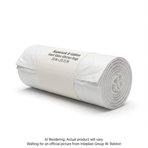 Kitchen & Garbage Bags 20x23.25 Kitchen White - 48 Bags