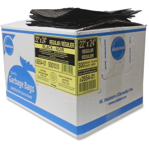 Black 22" x 24" Regular Value Plus 500's Bags