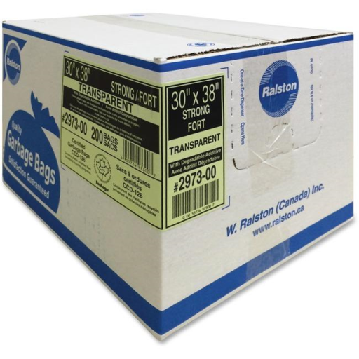 Compostable Bags 25" X 30" Norseman Curbside Liner/Bac Vert Brown - 10 Bags