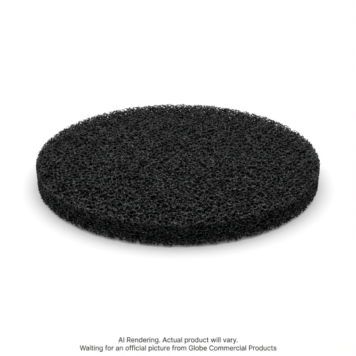 21"  Black Stripping Floor Pad