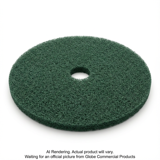 21"  Green Scrubbing Floor Pad