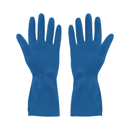 Rubber Gloves Silverlined? Blue Small Extended Cuff- (12 pair)