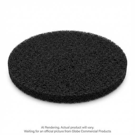 12"  Black Stripping Floor Pad