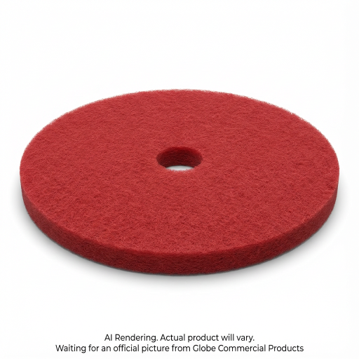 15"  Red Buffing Floor Pad