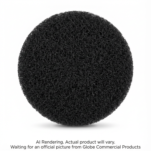 10"  Black Stripping Floor Pad