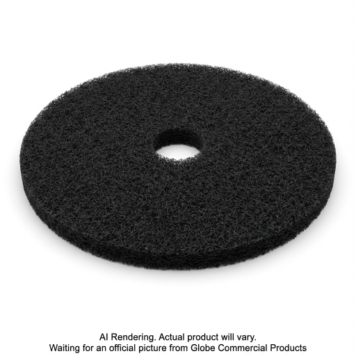 19"  Black Stripping Floor Pad