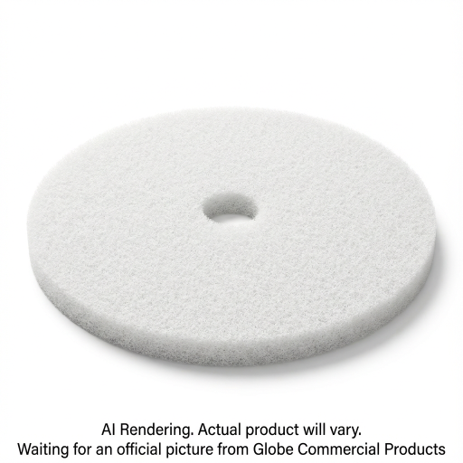 17"  White Super Polish Floor Pad