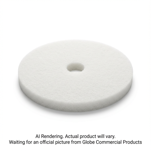 14"  White Super Polish Floor Pad