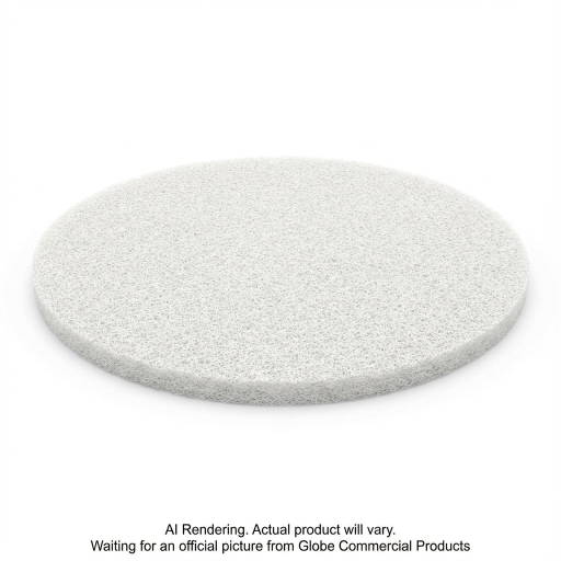18"  White Super Polish Floor Pad