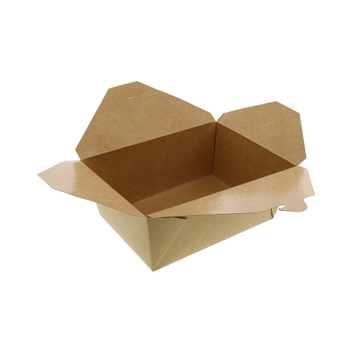 Kraft Take Out Food Container #2, 8.5"l x 6.25"w x 2"h (Pack of 50)