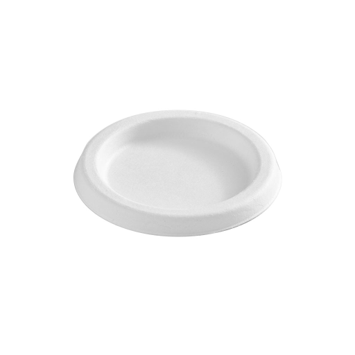 Portion Cup Lids Bagasse Compostable - 2 Oz / White (Pack of 100)