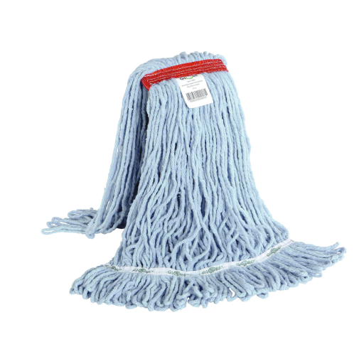 Syn-Pro? Synthetic Looped End Wet Mop Narrow Band Blue 20oz Bagged