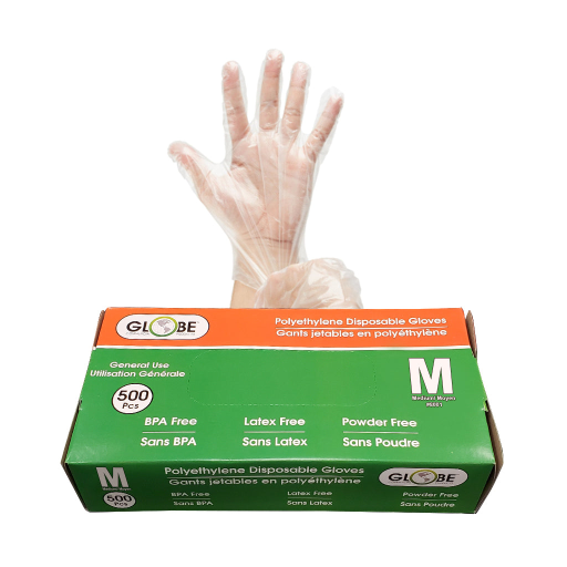 Polyethylene Gloves Powder Free - Medium (box of 500)