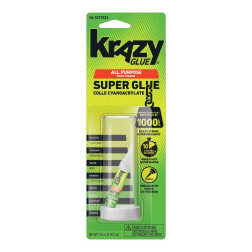 Krazy Glue All-Purpose Super Glue, Precision Tip, 1.9 mL