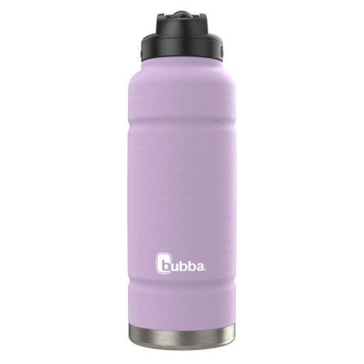 bubba Trailblazer Stainless Steel Water Bottle with Straw Lid, 40 oz (1.18 L), Vacuum-Insulated, Lavender Frost