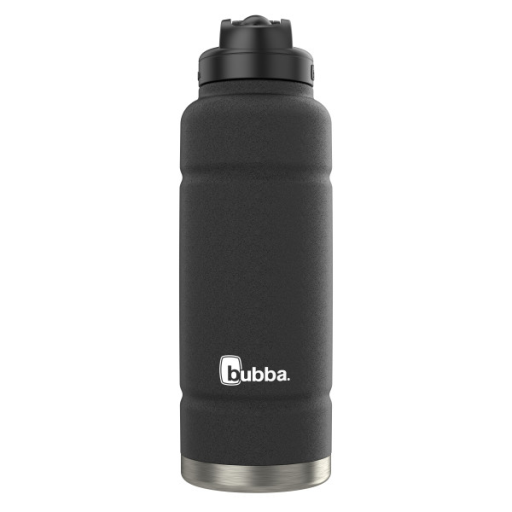 bubba Trailblazer Stainless Steel Water Bottle with Straw Lid, 40 oz (1.18 L), Vacuum-Insulated, Straw Lid, Licorice