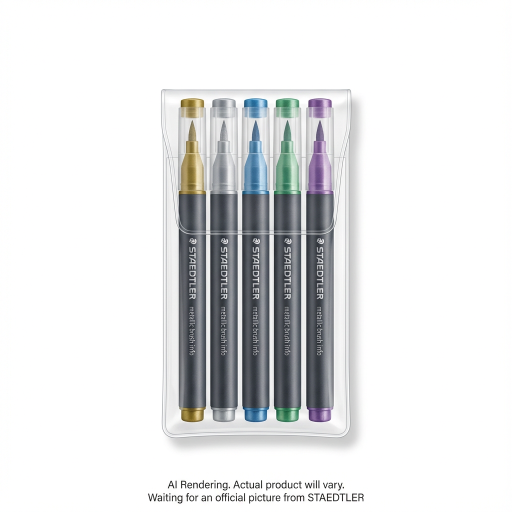 Marker metallic brush 5 pc.