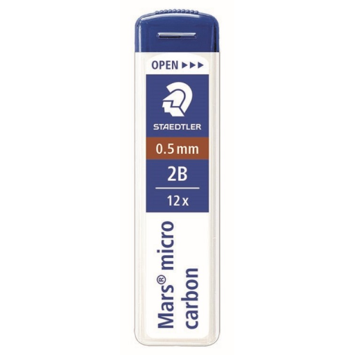Mech.pen.lead Mars micro0.5 2B 12pc