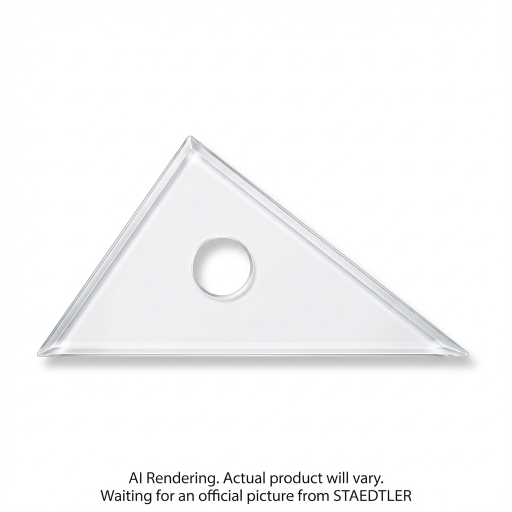 Set square clear acryl. 8'' 30/60
