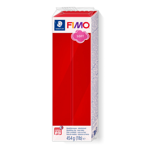Modelling Clay Fimo Soft 454g (1Lb) Christmas Red