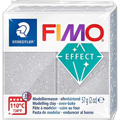 Modelling Clay Fimo Effect Glitter Silver 57g (2 oz)