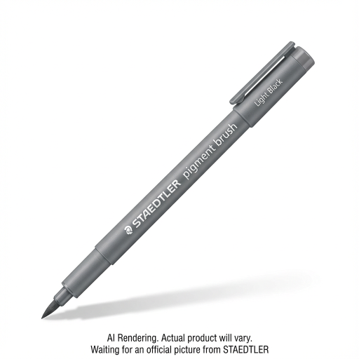 Pigment Brush Pen Light Black
