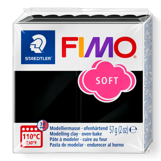 Modelling Clay Fimo Soft Black 57g (2 oz)