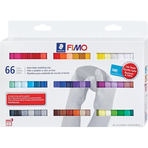 Set Modelling Clay Fimo Soft 66 Assorted Color Pack