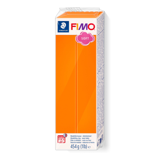 Modelling Clay Fimo Soft 454g (1Lb) Tangerine