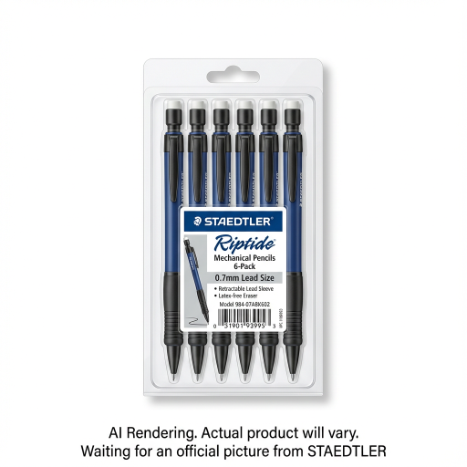 Mech. pencil Riptide 0.7mm 6pc BK