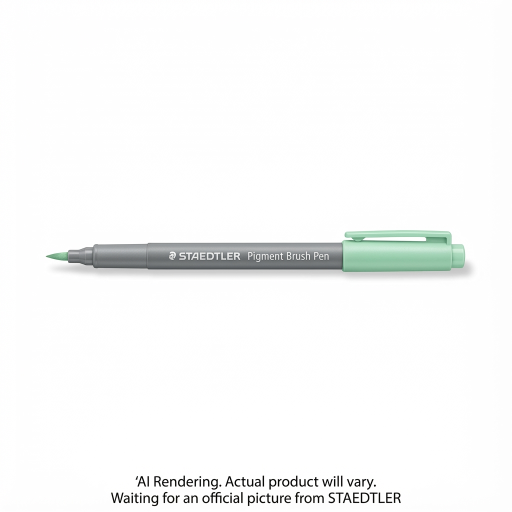 Pigment Brush Pen Pastel Green