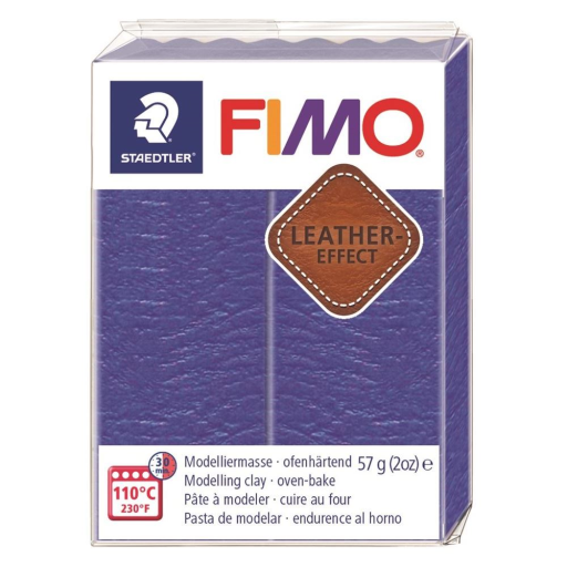 Modelling Clay Fimo Leather Effect Indigo 57g (2 oz)