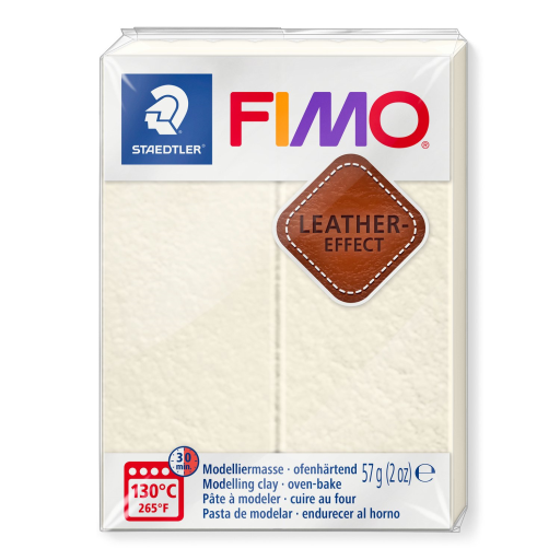 Modelling Clay Fimo Leather Effect Ivory 57g (2 oz)
