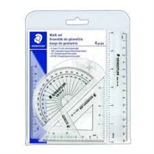 Math Set, 9pc plastic box