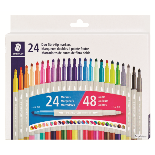 Double-ended twin color 24pc