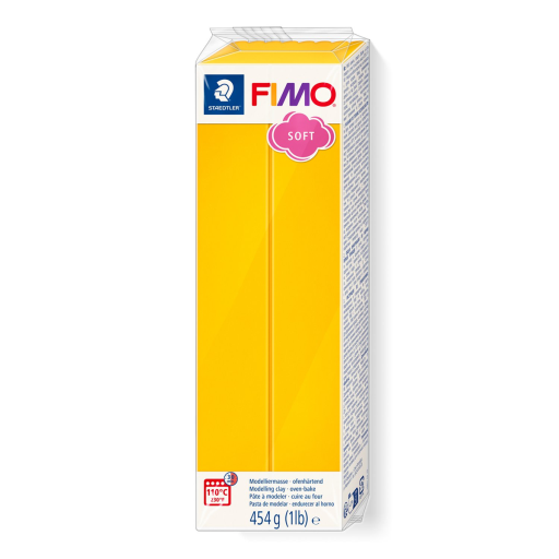 Modelling Clay Fimo Soft 454g (1Lb) Bright Yellow