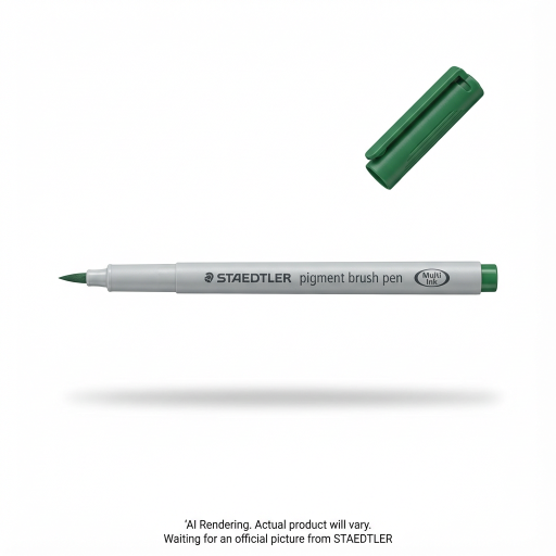 Pigment Brush Pen Fir Green