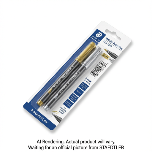 Metallic brush pen gold/silver, BK2