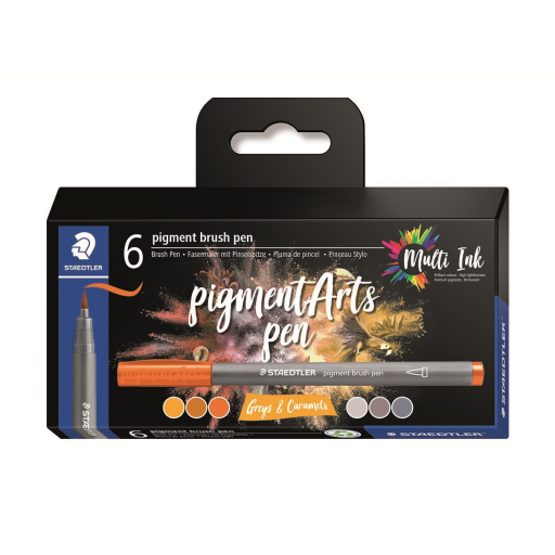 Pigment arts Brush Greys & Caramels