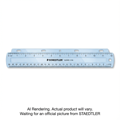 Ruler ringbinder 12'' blue