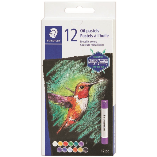 Oil pastels metallic 12 pcs. box