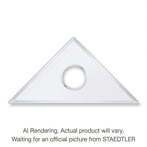 Set square clear acryl. 8'' 45/90