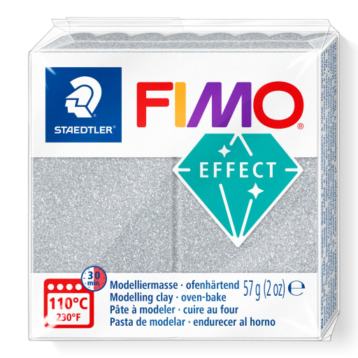 Modelling Clay Fimo Effect Silver Glitter 57g (2 oz)