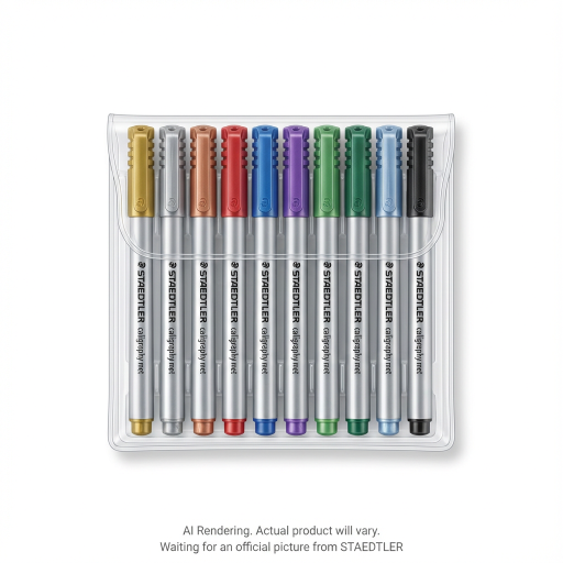 Metallic marker - Calligraphy, 10pc