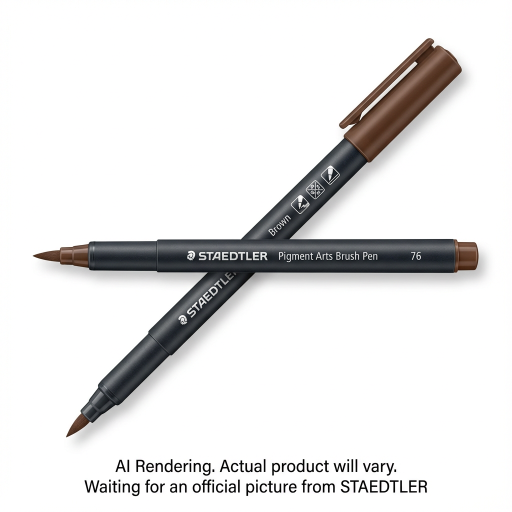 Pigment Brush Pen Brown