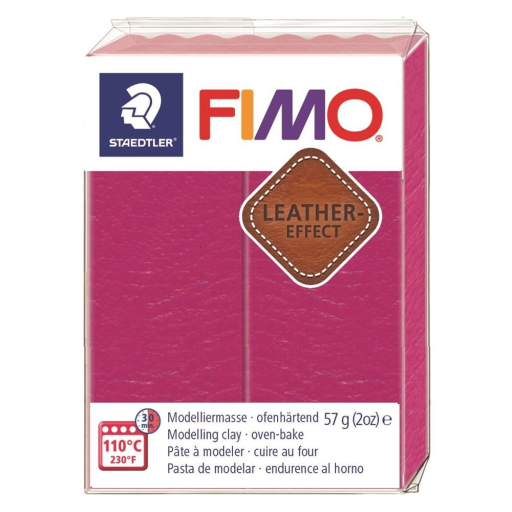 Modelling Clay Fimo Leather Effect Berry 57g (2 oz)