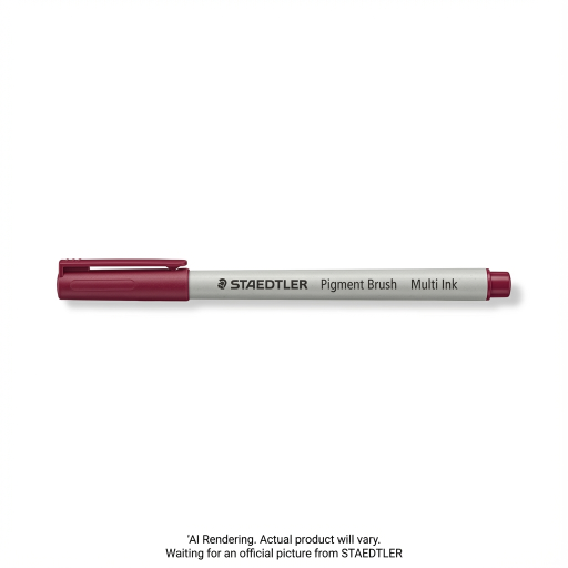 Pigment Brush Pen Wine Red